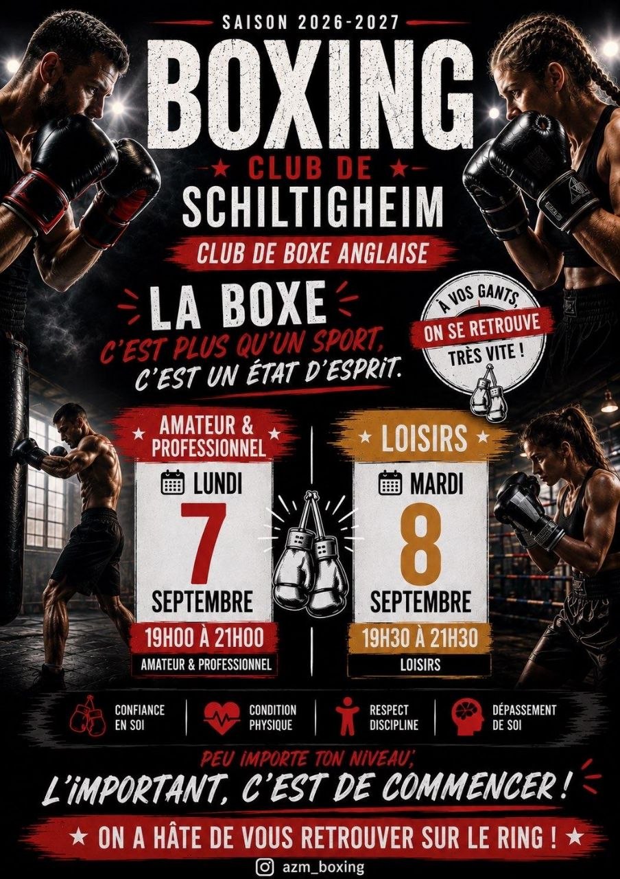 Boxe anglaise au Boxing Club Schiltigheim